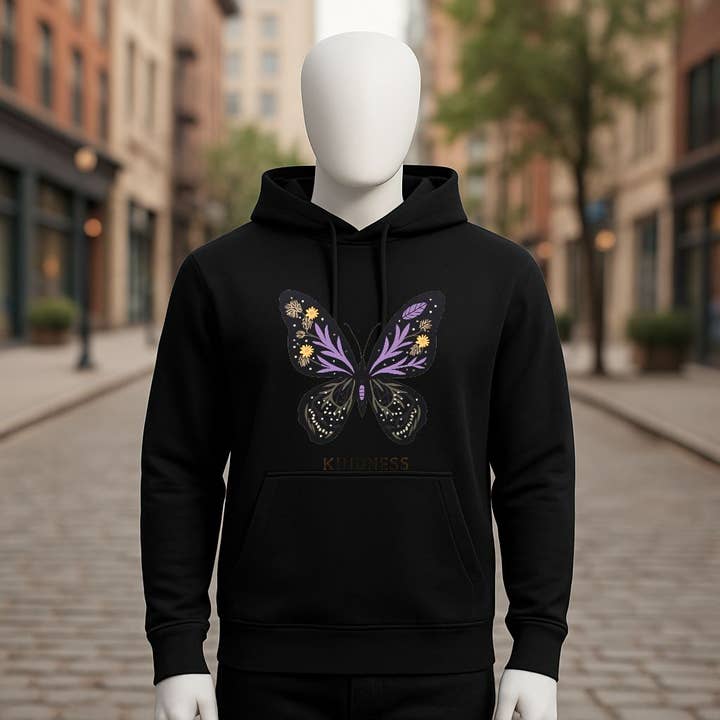 Black hoodie for wholesale by fabrica personalizacion