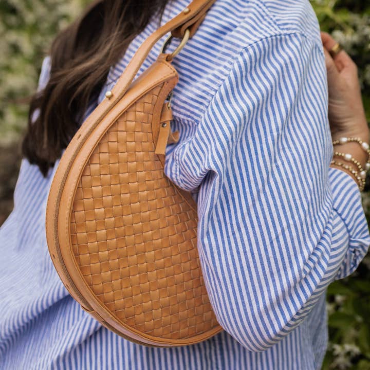 Elevate - Wholesale Crossbody Bag - Women's - Woven Priya Crossbody | 3-in-1 Leather Crossbody9