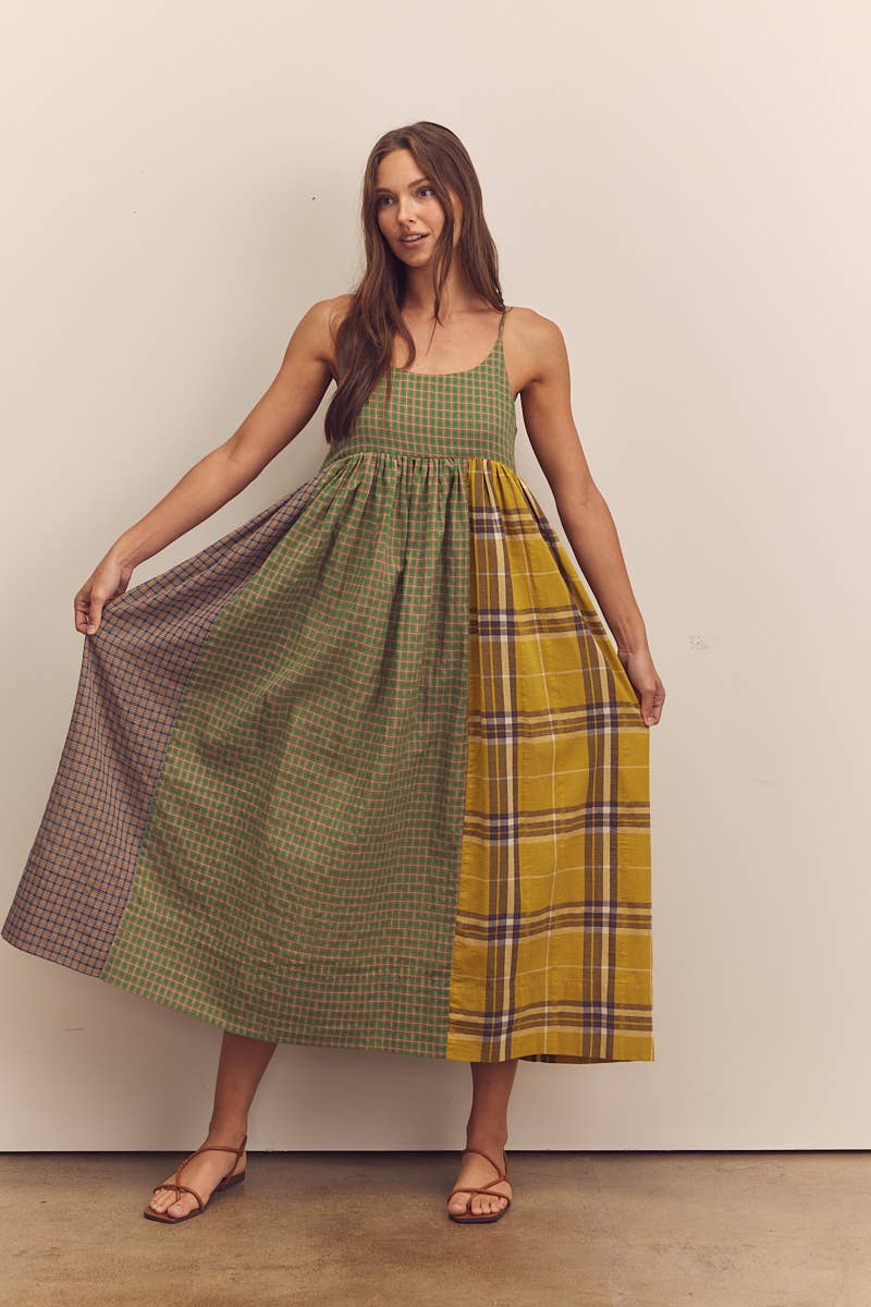 Multi Colored Contrast cami dress for wholesale on Faire2