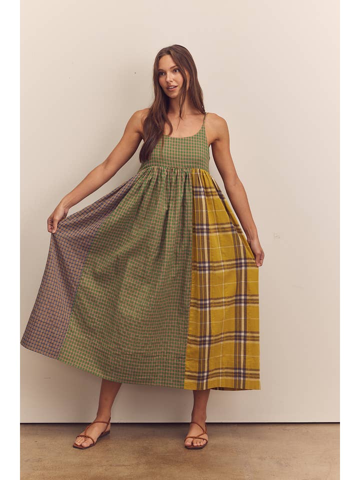 Multi Colored Contrast cami dress for wholesale on Faire2