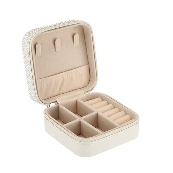 Nima Accessories Inc - Wholesale Jewellery box/organiser - Ladies Rhinestone Multi Compartment Jewelry Box9