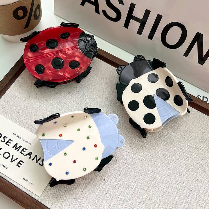New Ladybug Acetate Hair Clip for Chic Hairstyles_CWAHA5721 for wholesale by ACCITY