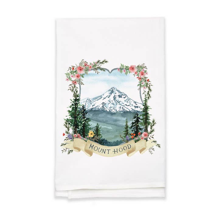 Strofinaccio da cucina Mount Hood Oregon Mountain per la vendita all'ingrosso da parte di The Scribblist