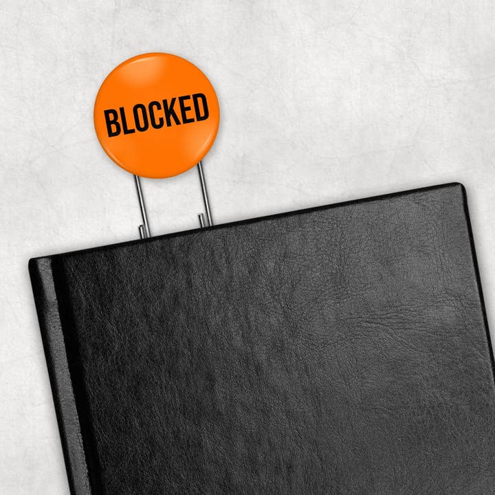 Blocked Button Bookmark for wholesale by BLNK SPCE Designs