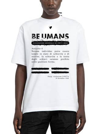 T-shirt Be Humans: Art. 4 por atacado de vstl