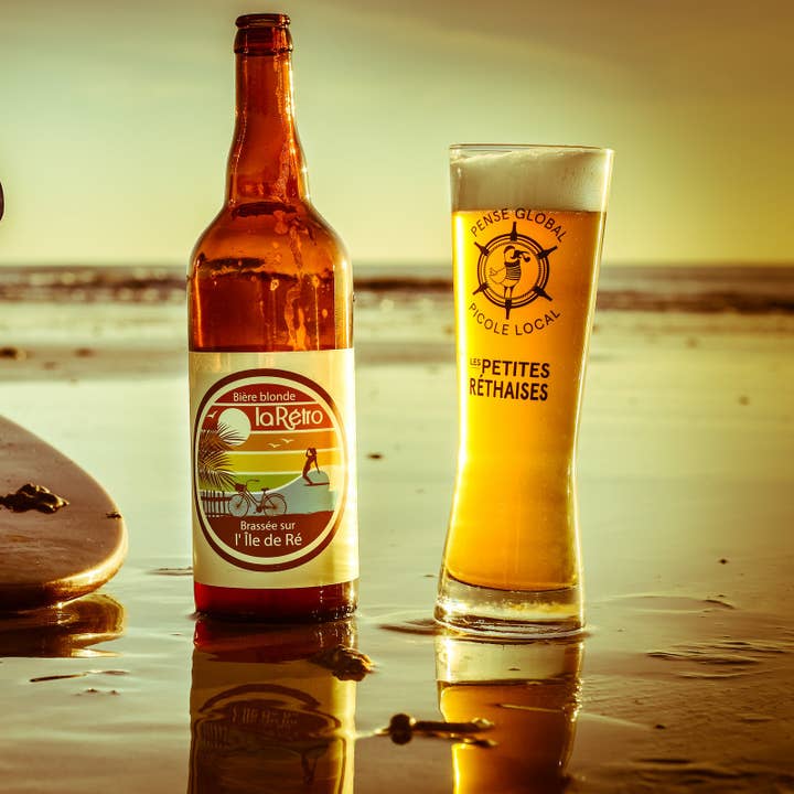 RETRO: 
Blond øl 75cl for engroshandel hos LES PETITES RETHAISES