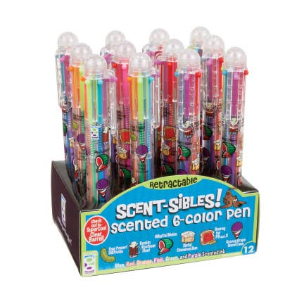 Geddes - Wholesale Pen - Scent-sibles Scented 6-color Pen 12/dsp