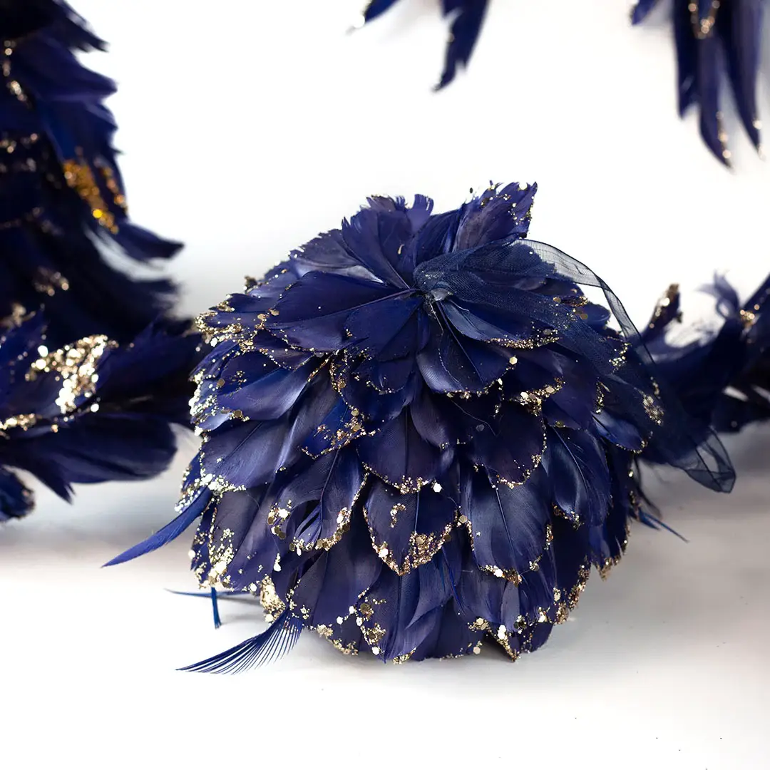 Zucker Feather Products – wholesale Ornament – Navy Blue Christmas Ornament9