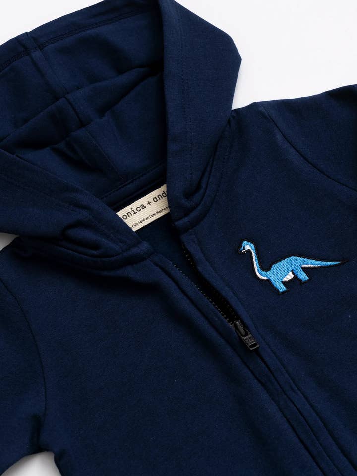 Monica + Andy - Wholesale Clothing Set - Baby - 3-Piece Short Sleeve Baby Bodysuit Set_Navy4