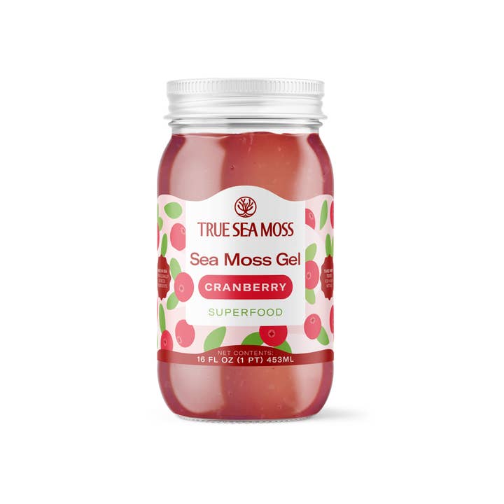 Gelée de mousse de mer aux canneberges pour la vente par TrueSeaMoss