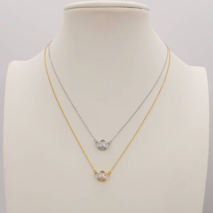 Daemon srls - Vendita all'ingrosso Collana con ciondolo/pendaglio - HAVEN ~ Collana con pendente in argento 925 e cubic zirconia2