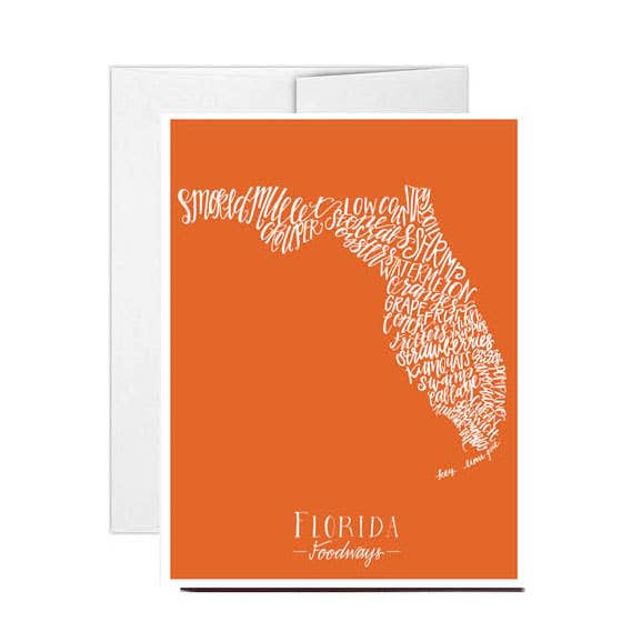Florida Foodways Card for wholesale by Stately Made