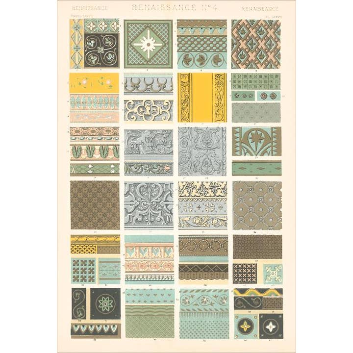 Art Print DA-604 Renaissance Borders and Motifs for wholesale by Found Image Press