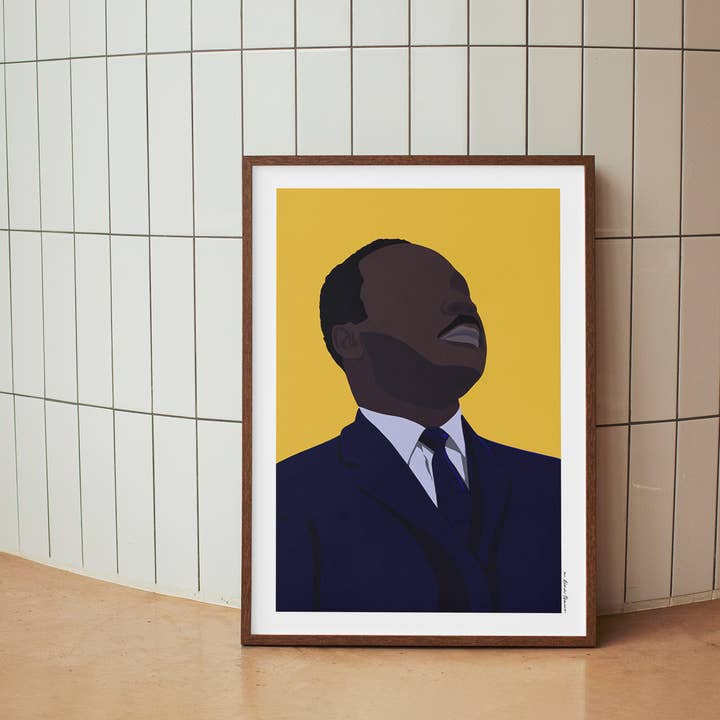 Stampa del ritratto di Martin Luther King Jr per la vendita all'ingrosso da parte di Sera/Lina
