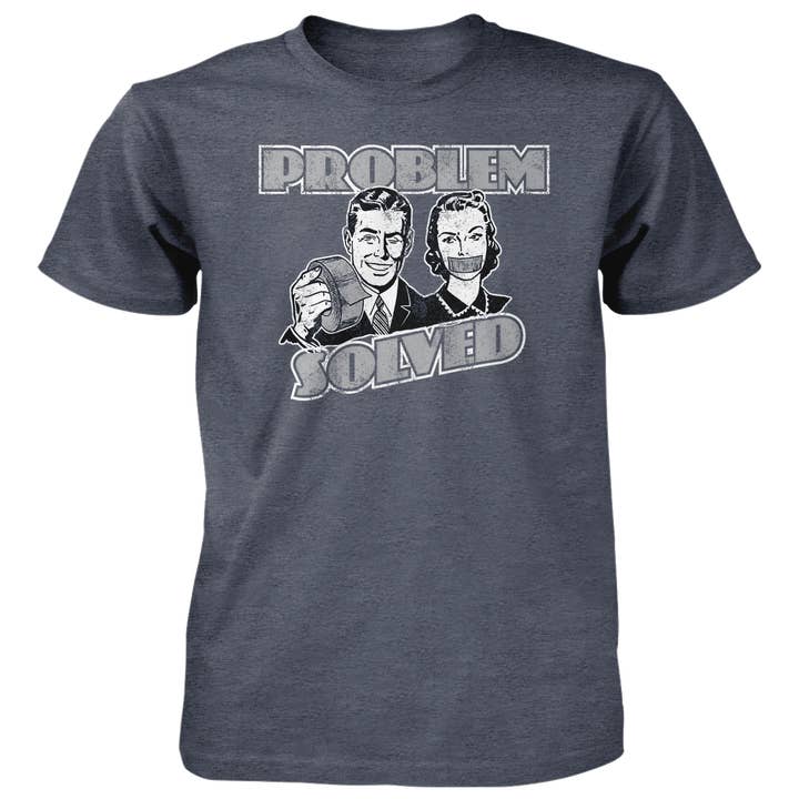Retro Problem Solved - 4.5 oz Cotton T-Shirt for wholesale by Jester Clothing Company