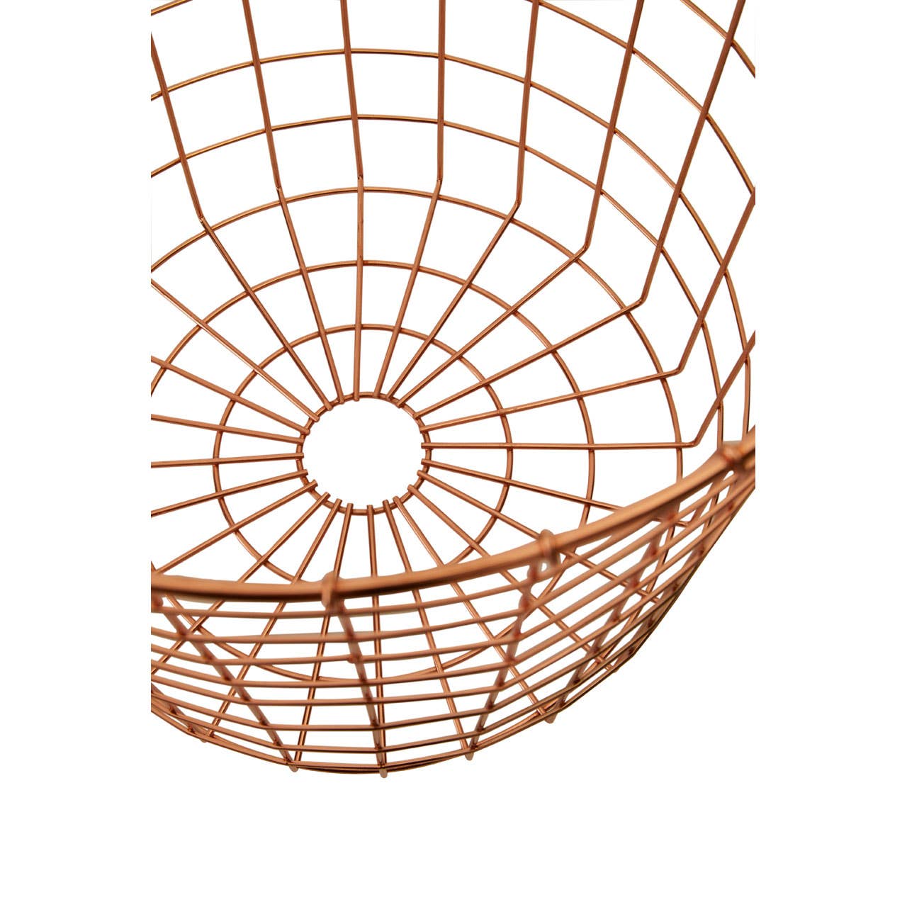 Interiors by Premier – wholesale Basket – Vertex Copper Finish Round Wire Basket3
