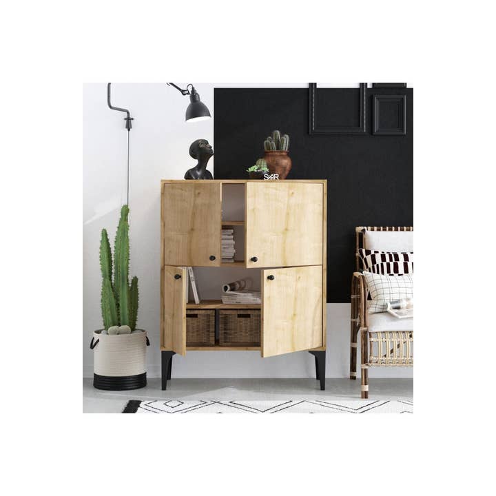 Multi Colored Decormet Capella Console – Oak (DEC0008) for wholesale on Faire2