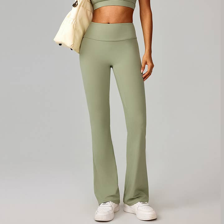 Sodalemon - Wholesale Athletic/lounge leggings – Women's - Women High-Waist Flared Naked-Feel Yoga Leggings22