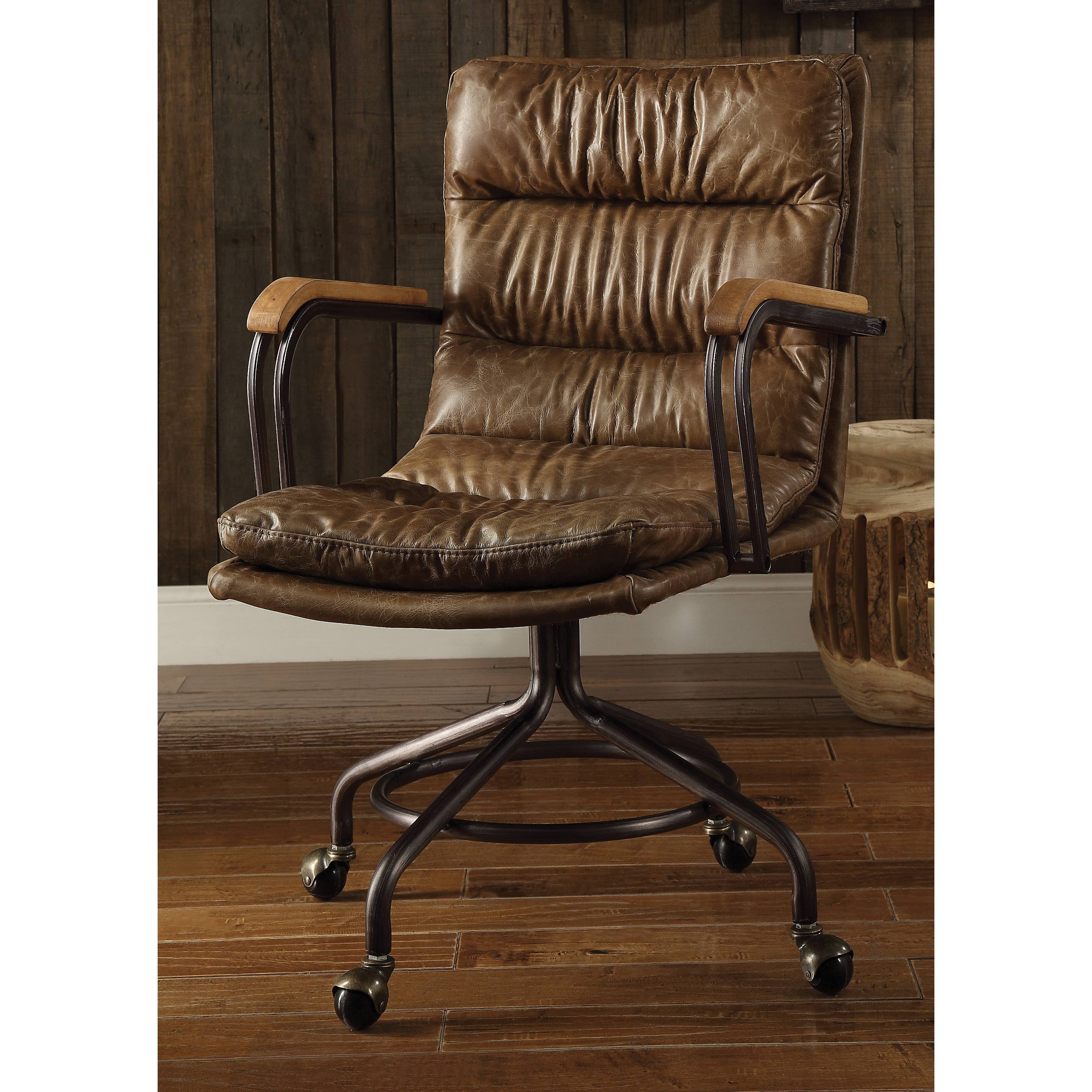 Acme Furniture Industry, Inc. - Wholesale Chair - Harith II Swivel Office Chair, Vintage Whiskey1