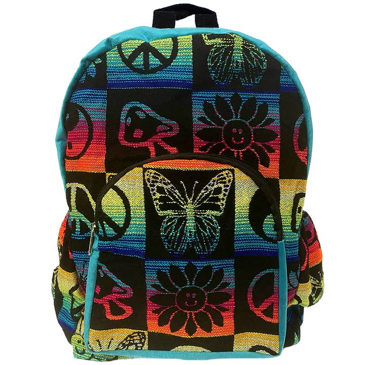 Large Hippie Style Ecuadorian Backpack for wholesale by Pichincha