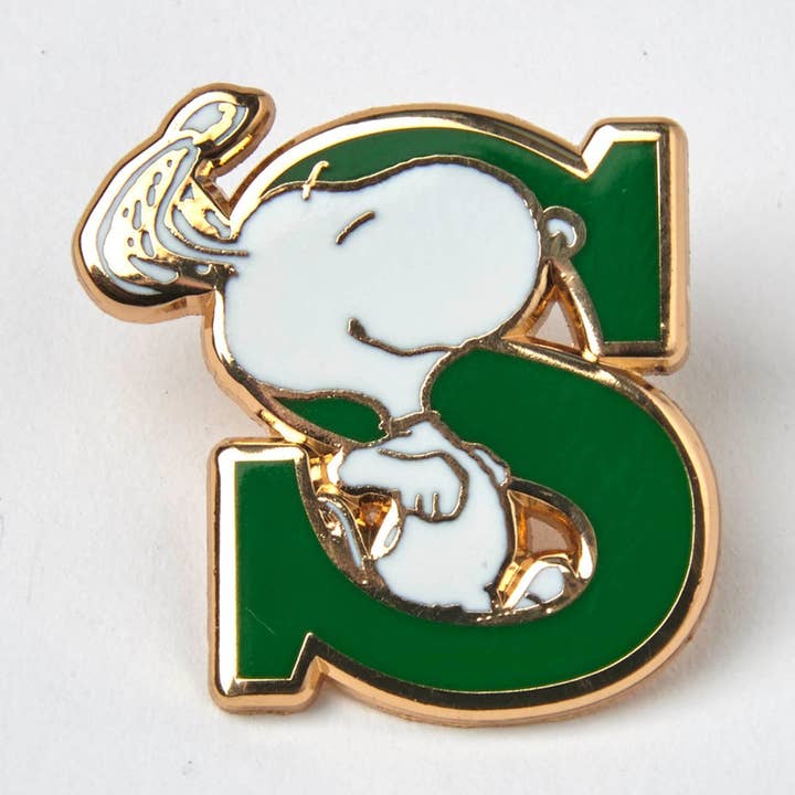 Peanuts Alphabet Pin - S for wholesale by Magpie