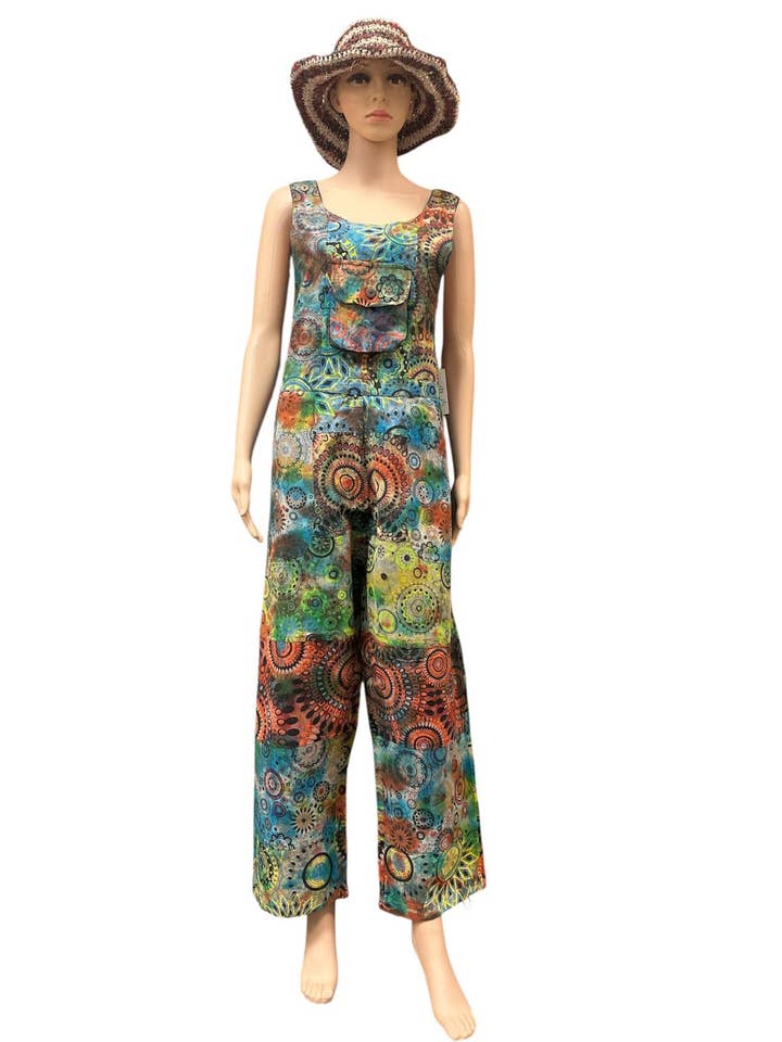 Tie Dye Himalaya Roze Jumpsuit Overall DT124 voor wholesale door Rising International Inc