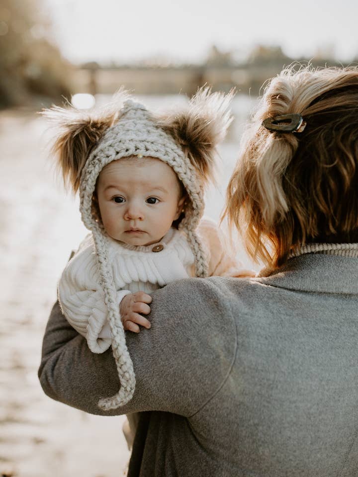 Chapeau Coastal Cub pour bébés et tout-petits pour la vente par Lakeside Knits co