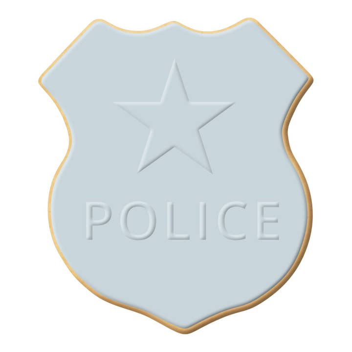 CookieCutter.com - Vente Emporte-pièce - Emporte-pièce Badge de Police 4,25 po B16001
