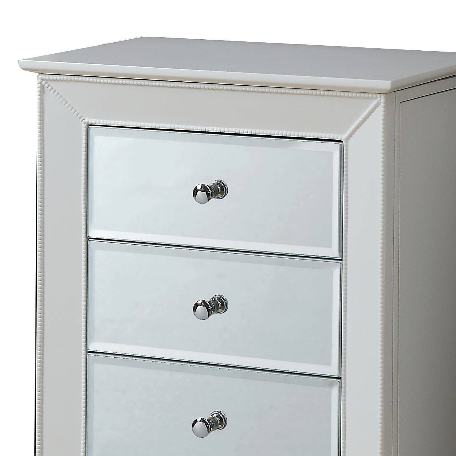 39F Inc. - Wholesale Jewelry Box/Organizer - Talor White Finish Jewelry Armoire3