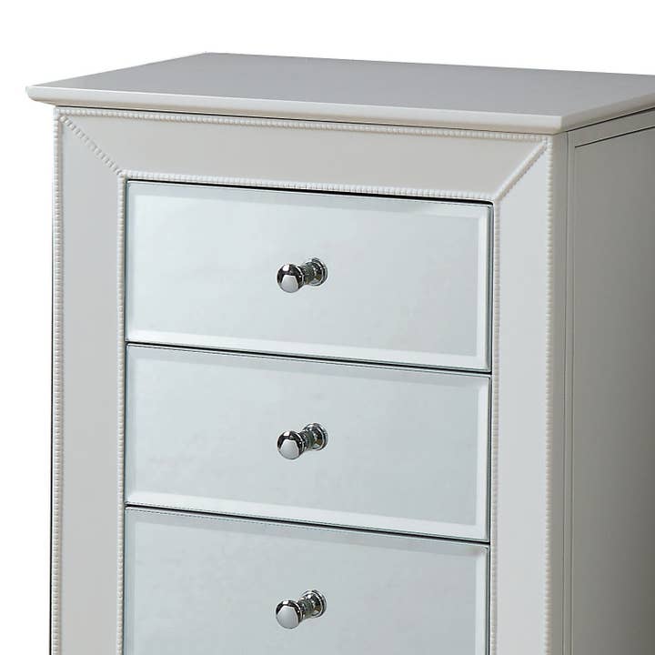 39F Inc. - Wholesale Jewelry Box/Organizer - Talor White Finish Jewelry Armoire3