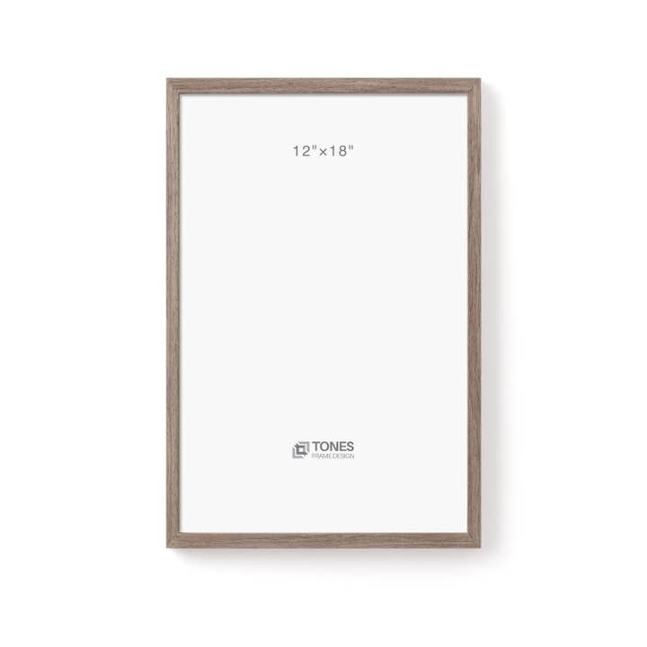 LivingTaste Home Inc - Wholesale Picture Frame - 12x18 Oak Brown Dryades Wooden Frame