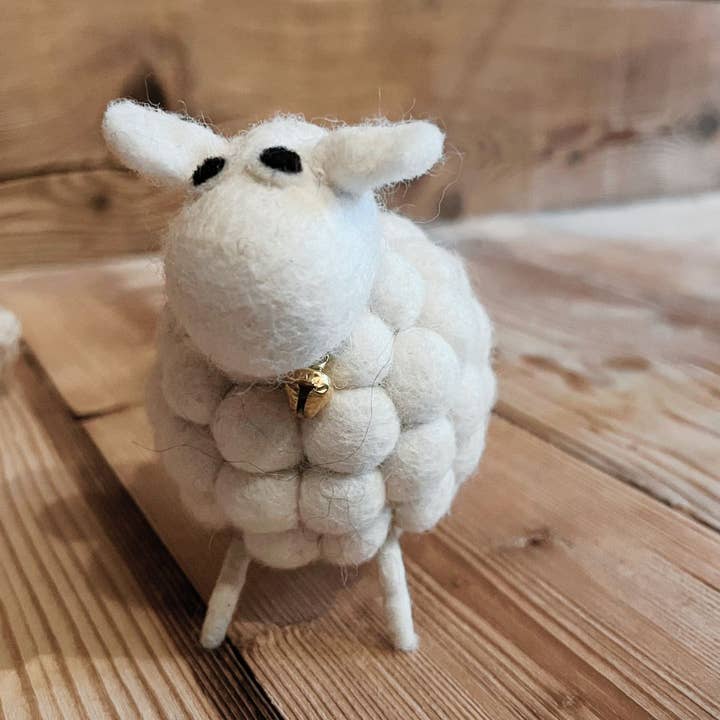 New Heidi - Venta al por mayor Figura decorativa - Lote de 6 - Decoración figura Oveja bola - New Heidi