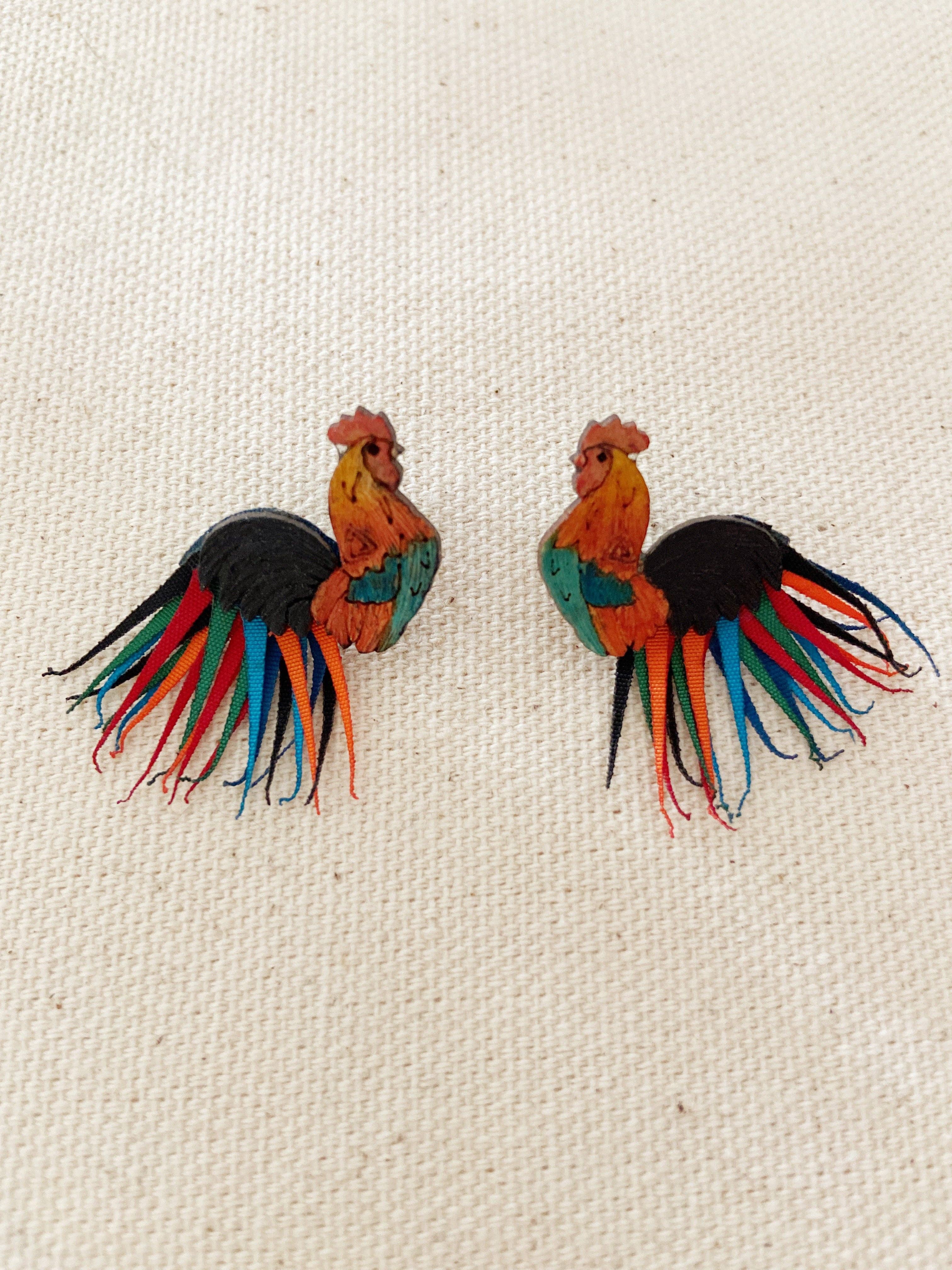 Hola! I'm Back – wholesale Dangle earrings – Rooster Earrings0