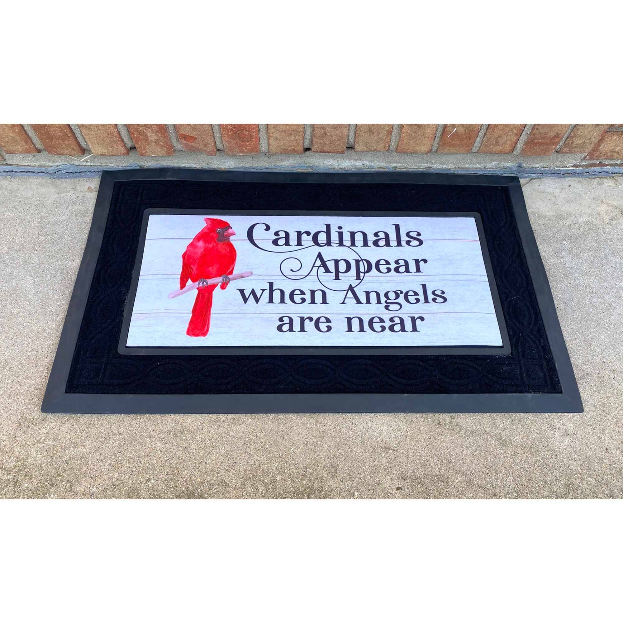Cottage Garden - Wholesale Door Mat - CARDINALS APPEAR WHEN DOORMAT INSERT1