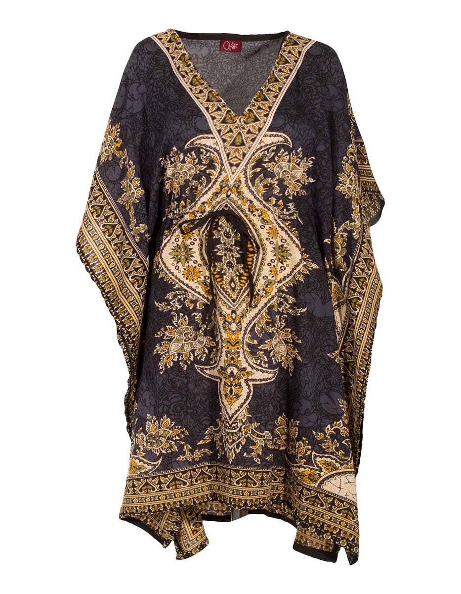 Coline - Vendita all'ingrosso Caftano - Donna - Kaftano a tunica stampata in poliestere donna TU156208