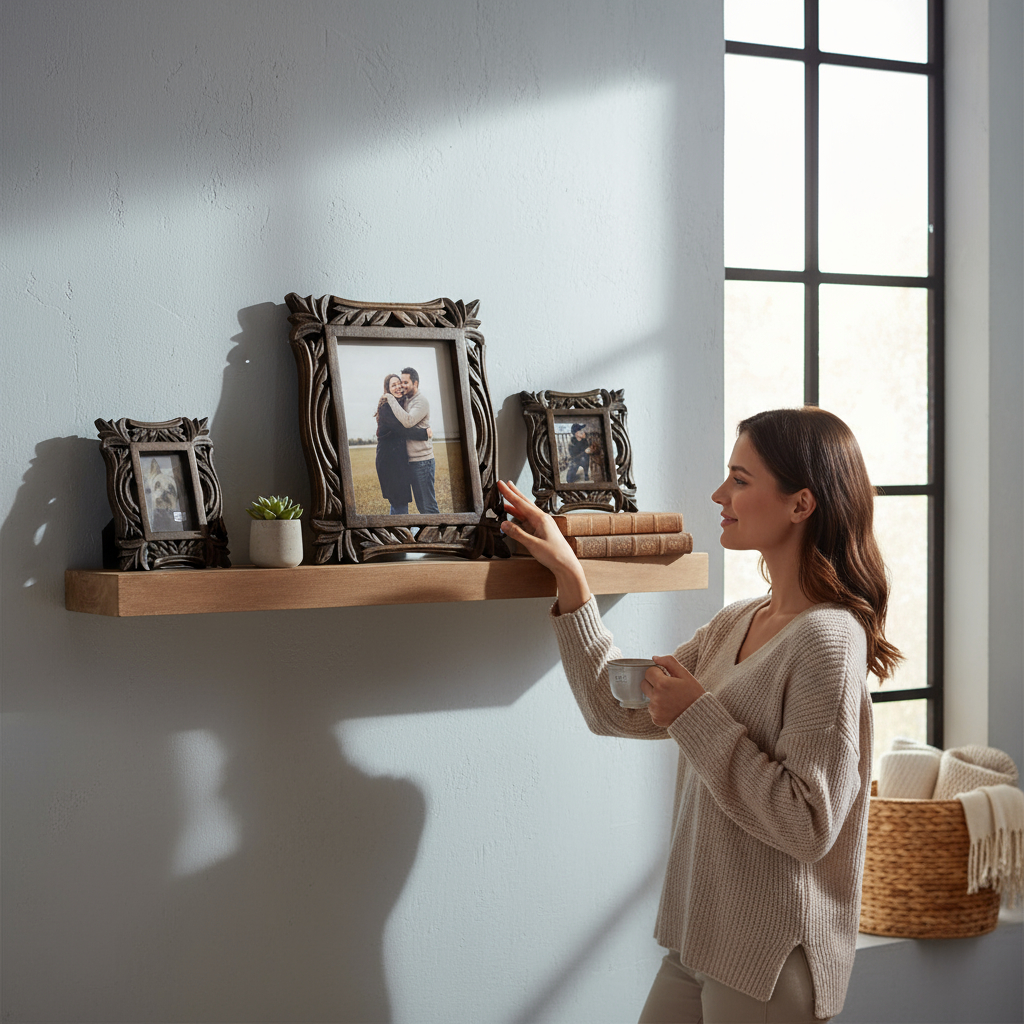 Wilco Home - Vente Cadres photos - Cadre photo en forme de chevalet sculpté à la main de Séville4