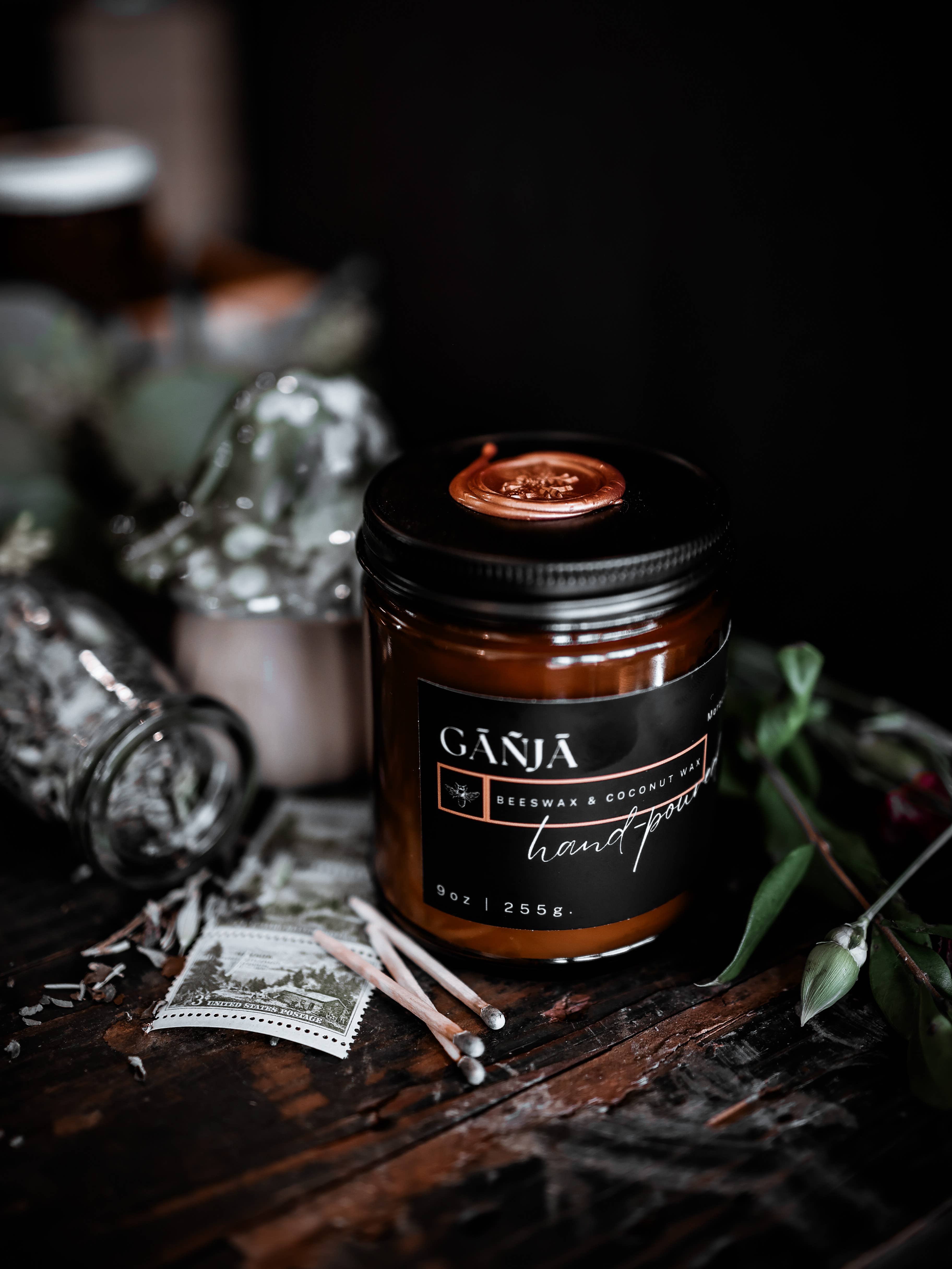 Copper & Wax Co. - Wholesale Jar/Filled Candle - Ganja Moroccan Mint & Violet Jar Candle2