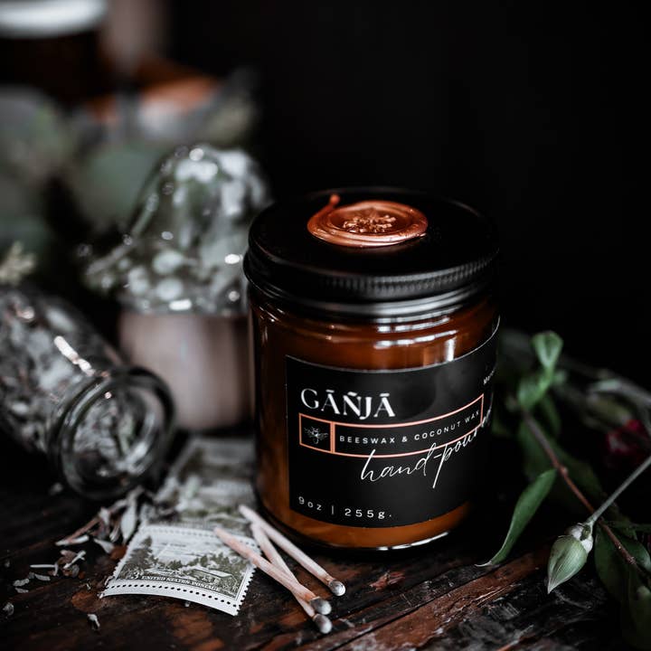 Copper & Wax Co. - Wholesale Jar/Filled Candle - Ganja Moroccan Mint & Violet Jar Candle2