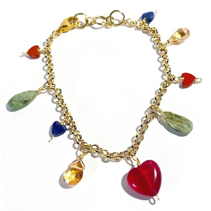 Etymology Jewelry – wholesale Berlockarmband – Alla hjärtans dag hjärta charm armband Alla hjärtans dag smycken