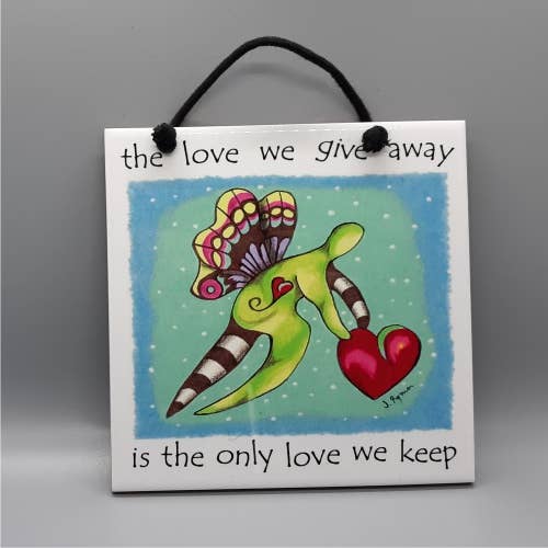 The Love We Keep keramische tegels voor wholesale door Florida Vibes Art / Mungo Key Designs