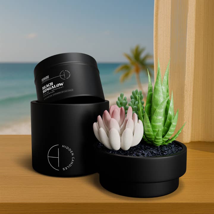 Hidden Candles - Wholesale Jar/Filled Candle - Beach Bungalow Candle Refill3