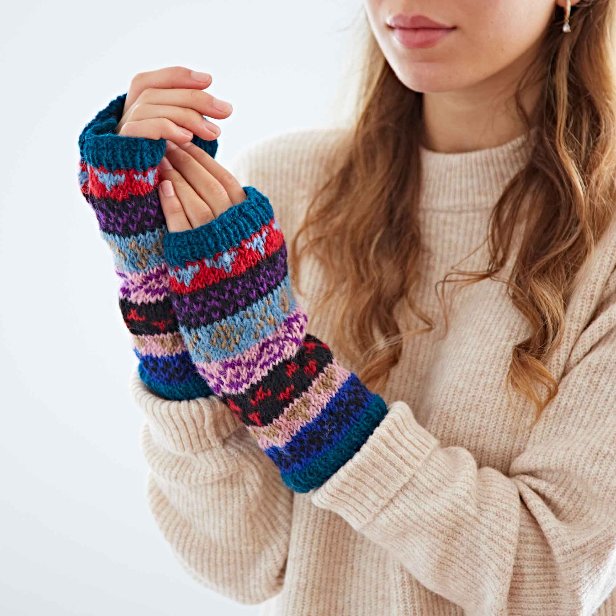 The Paper High Gift Company Limited – wholesale Hand warmer – Woollen Fairisle Handwarmer Gloves8