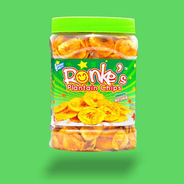 RONKE'S PLANTAIN CHIPS - Wholesale Chips - Unripe Green Plantain chips (Natural)1
