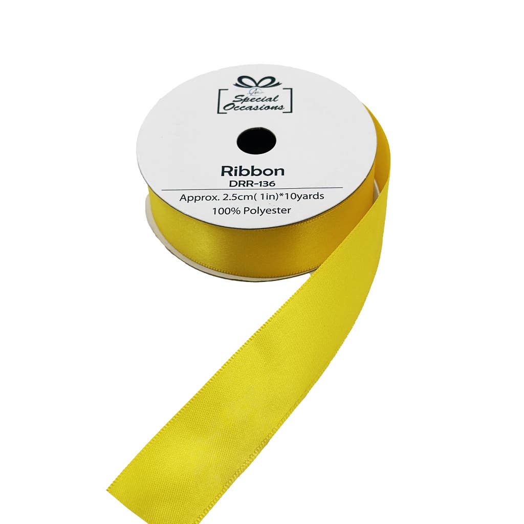 Angels Craft - Wholesale Ribbon – Gift wrapping - Satin Ribbon 1" x 10 Yards Set of 12 (Available 16 colors)13