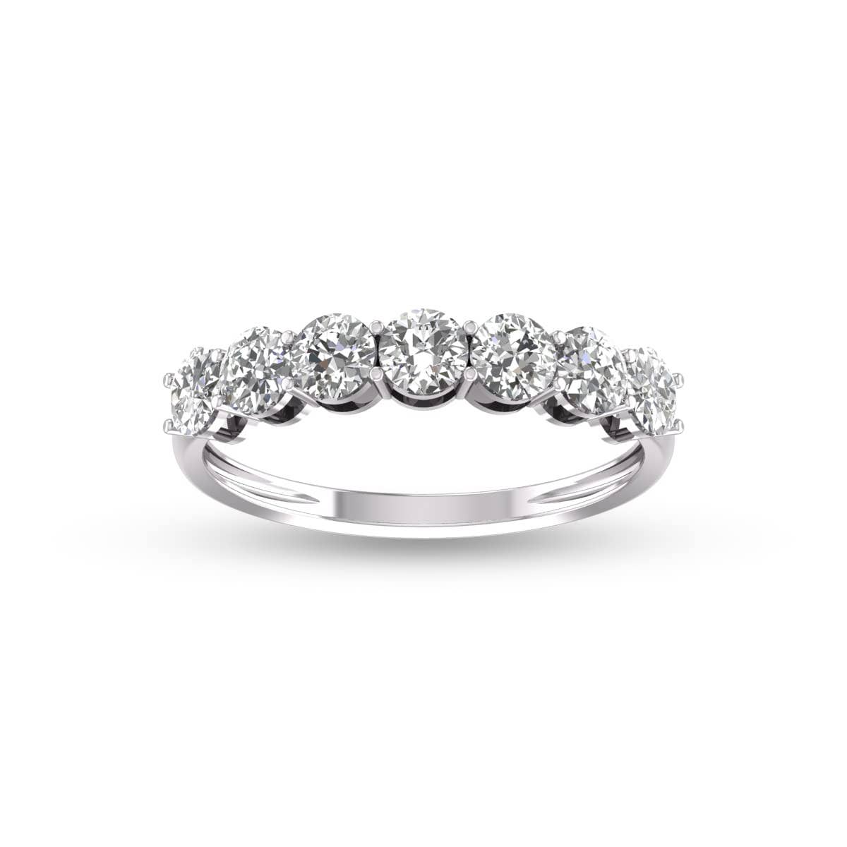 TimeLe$$ Classics – Engroshandel Ring med sten – 1 CTTW syv sten naturlig diamant vielsesring i 14K guld3