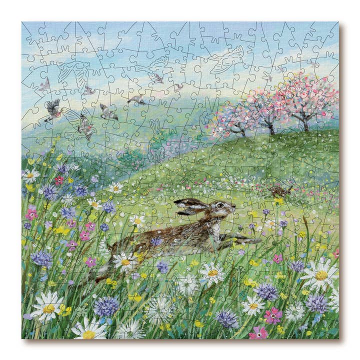 Hare In The Meadow for wholesale by Victory Wooden Puzzles