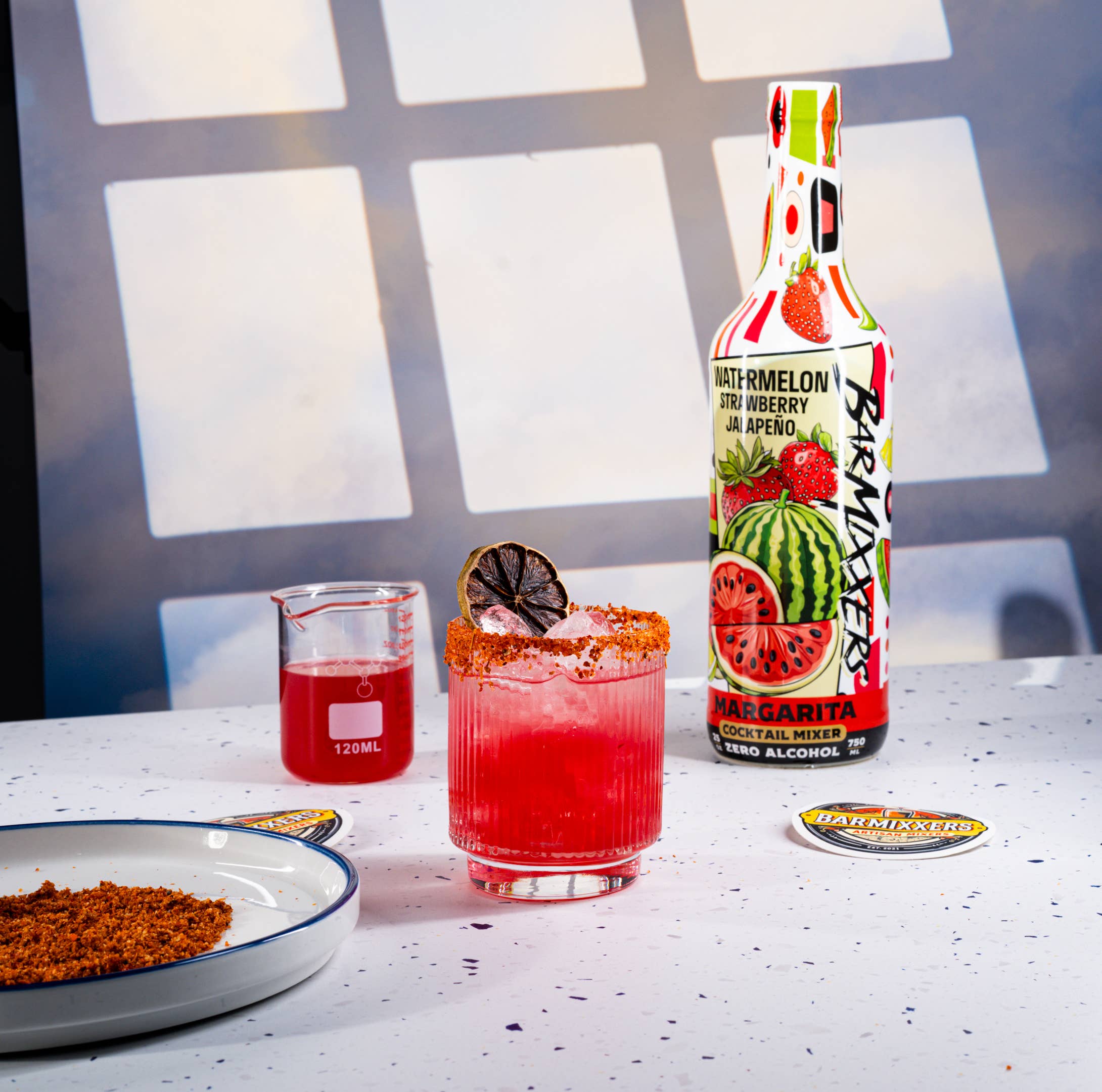 Bar Mixxers - Wholesale Cocktail Mix/Syrup - Cocktail Mixer Watermelon Strawberry Jalapeño Margarita 4