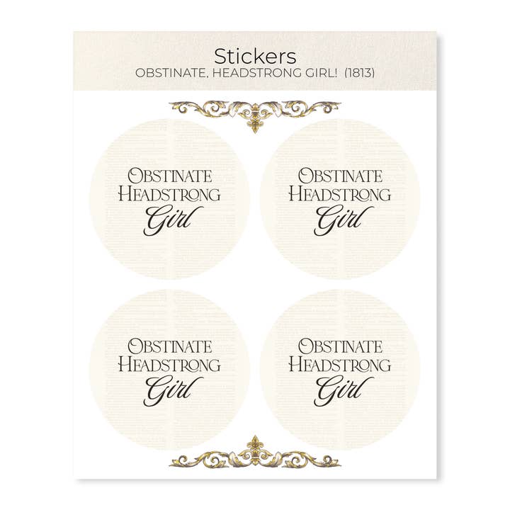 KOPPIGE, EIGENZINNIGE MEID! (1813): Schilderij Sticker Set voor wholesale door Ezen Trade
