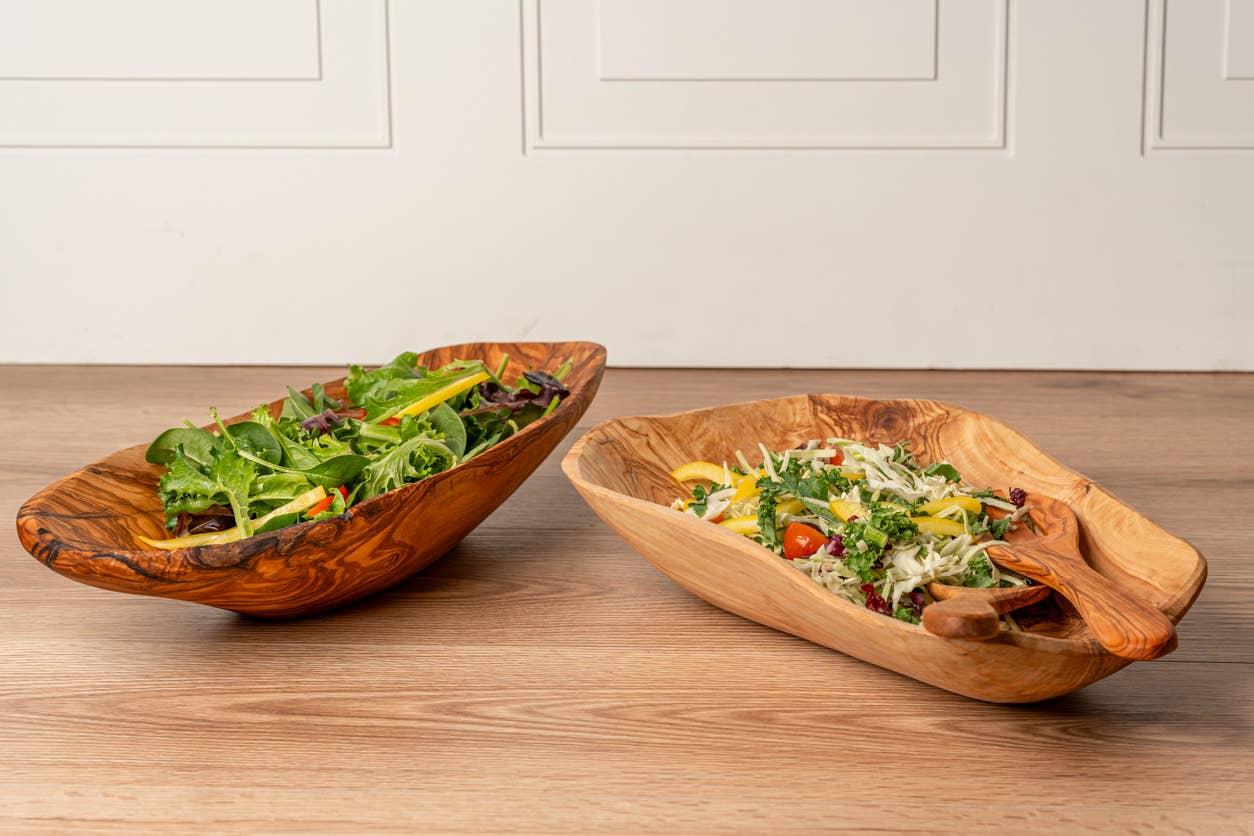 Verve Culture - Wholesale Serve Bowl - Italian Olivewood Root Salad Bowl2