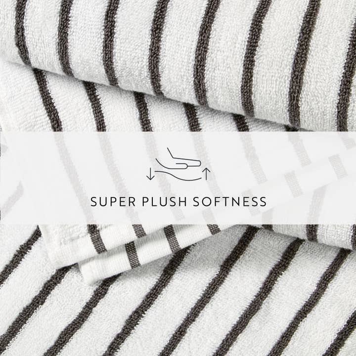 ienjoy Home - Wholesale Beach Towel - Cabana Stripe Beach Pool Towel 4pk - 100% Ring Spun Cotton5